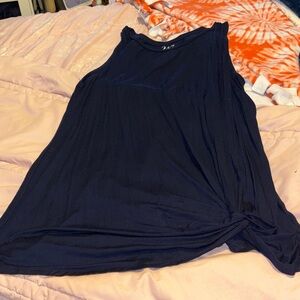 Maurices Blue Twist Hem Tank Top Size 1X Women’s plus size